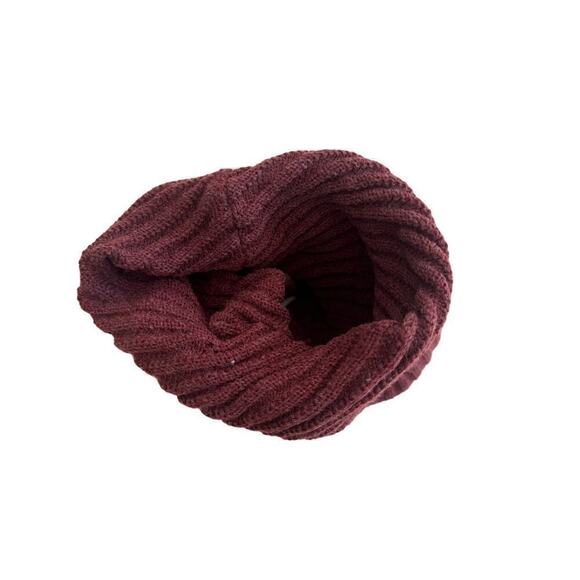 Olive & Pique 3 Way Burgundy Beanie - Picture 3 of 4